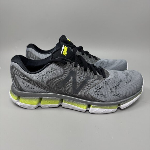 New Balance Gray Rubix Mrubxgy Steel/Hi Lite Men’s Running Shoes Size 10.5D - Picture 1 of 9